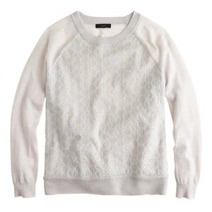 J. Crew merino wool eyelet sweater